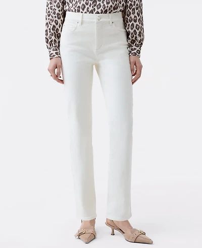 Ann Taylor Weekend Collection Slim Jean — Curvy Fit Ivory Women's