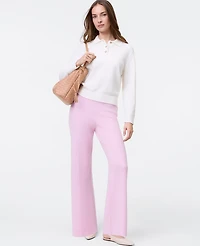 Ann Taylor Petite Weekend Collection Pull-On Wide-Leg Sweater Pant Women's