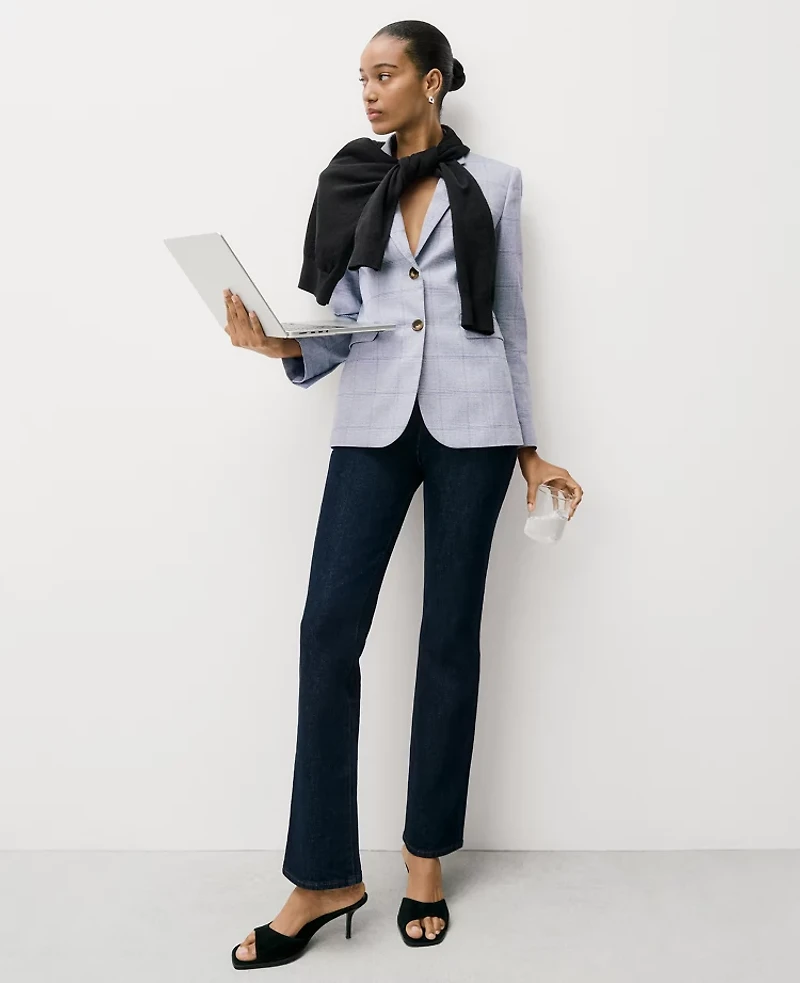 Ann Taylor The Cropped Boot Jean Classic Rinse Wash Women's