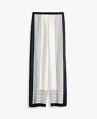 Ann Taylor The Satin Wide-Leg Pant Winter White Women's