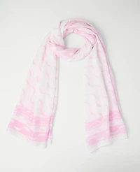 Ann Taylor Weekend Collection Geo Scarf Corsage Pink Women's