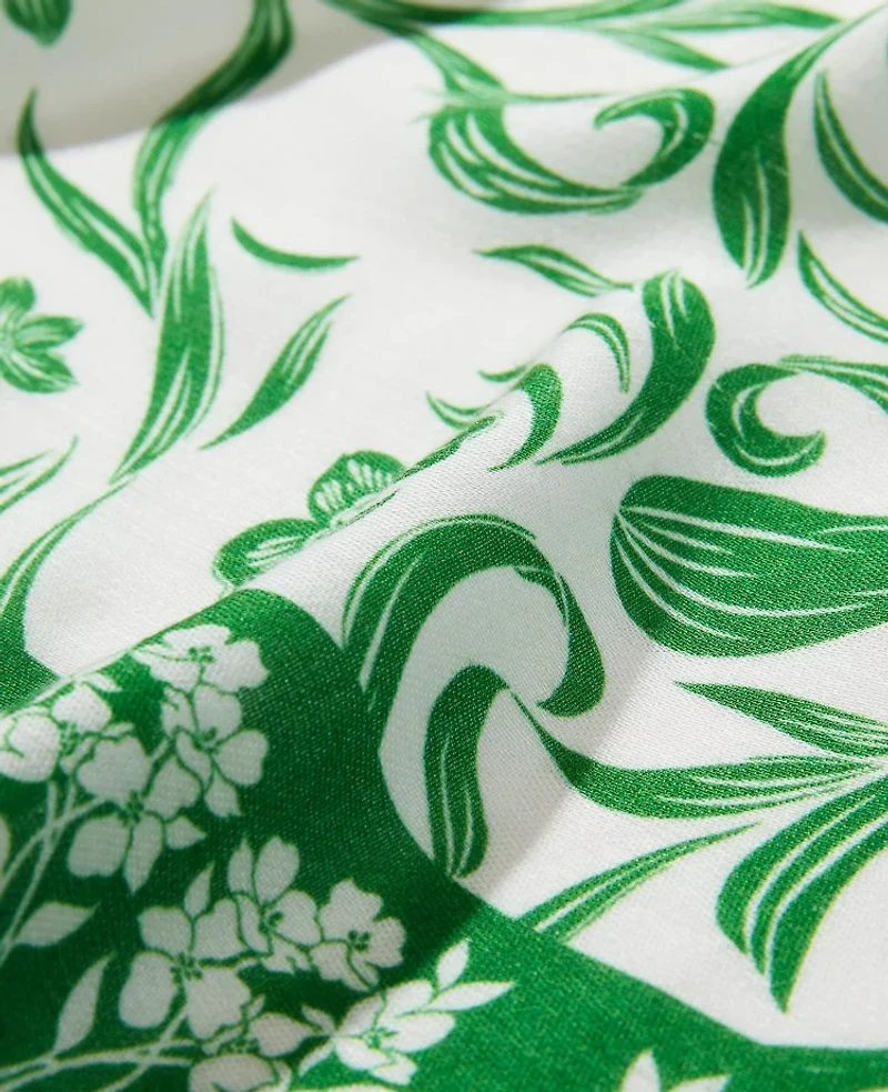 Ann Taylor Floral Square Scarf Winter White Women's