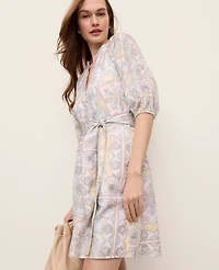 Ann Taylor Paisley Flare Dress Women's