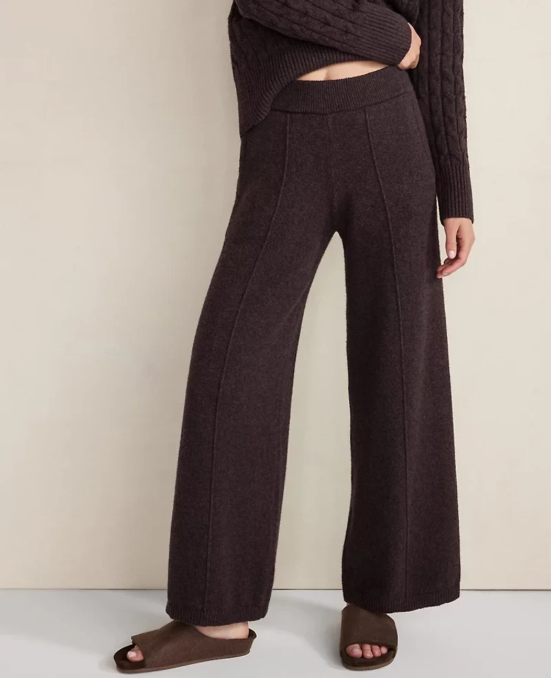 Ann Taylor Haven Well Within Organic Cotton Blend Pintuck Wide Leg Pants Women's