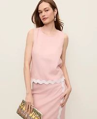 Ann Taylor Linen Blend Tank Top Women's