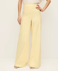 Ann Taylor The Statement Palazzo Pant Linen Blend Sun Soaked Women's