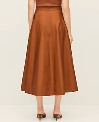 Ann Taylor Petite Full Midi Skirt Women's