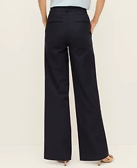Ann Taylor The Petite Wide-Leg Pant Stretch Cotton Women's