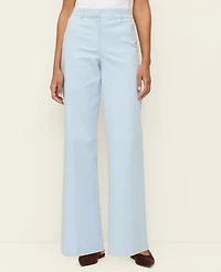 Ann Taylor The Petite Wide-Leg Pant Doubleweave Women's