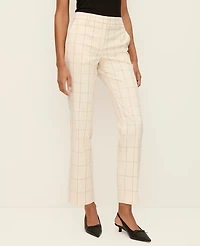 Ann Taylor The Eva Ankle Pant Windowpane Ivory/Black Combo Women's