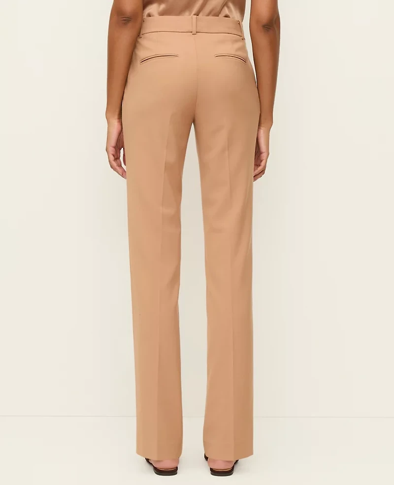 Ann Taylor The Straight Pant Plaid — Curvy Fit Weathered Oak Women's