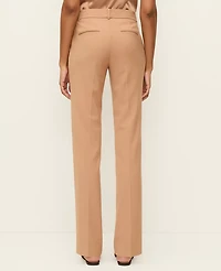 Ann Taylor The Straight Pant Plaid — Curvy Fit Weathered Oak Women's