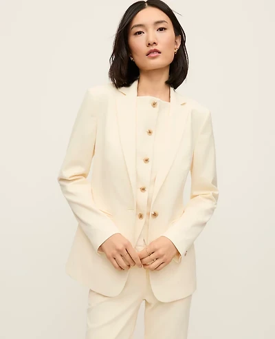 Ann Taylor The Petite Fitted Long Blazer Women's