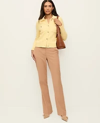 Ann Taylor The Petite Straight Pant Weathered Oak Women's