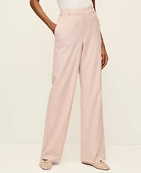 Ann Taylor The Wide-Leg Pant Brushed Sand Women's