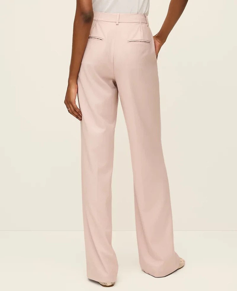 Ann Taylor The Wide-Leg Pant Brushed Sand Women's