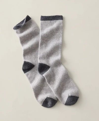 Ann Taylor Haven Well Within Cashmere Colorblock Socks Heather Women's