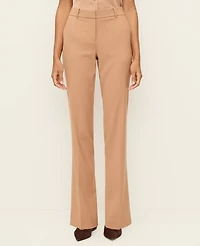 Ann Taylor The Petite Straight Pant Plaid — Curvy Fit Weathered Oak Women's