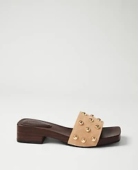 Ann Taylor Suede Studded Sandal Women's