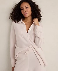 Ann Taylor Haven Well Within Cashmere Shacket Pearl Women's