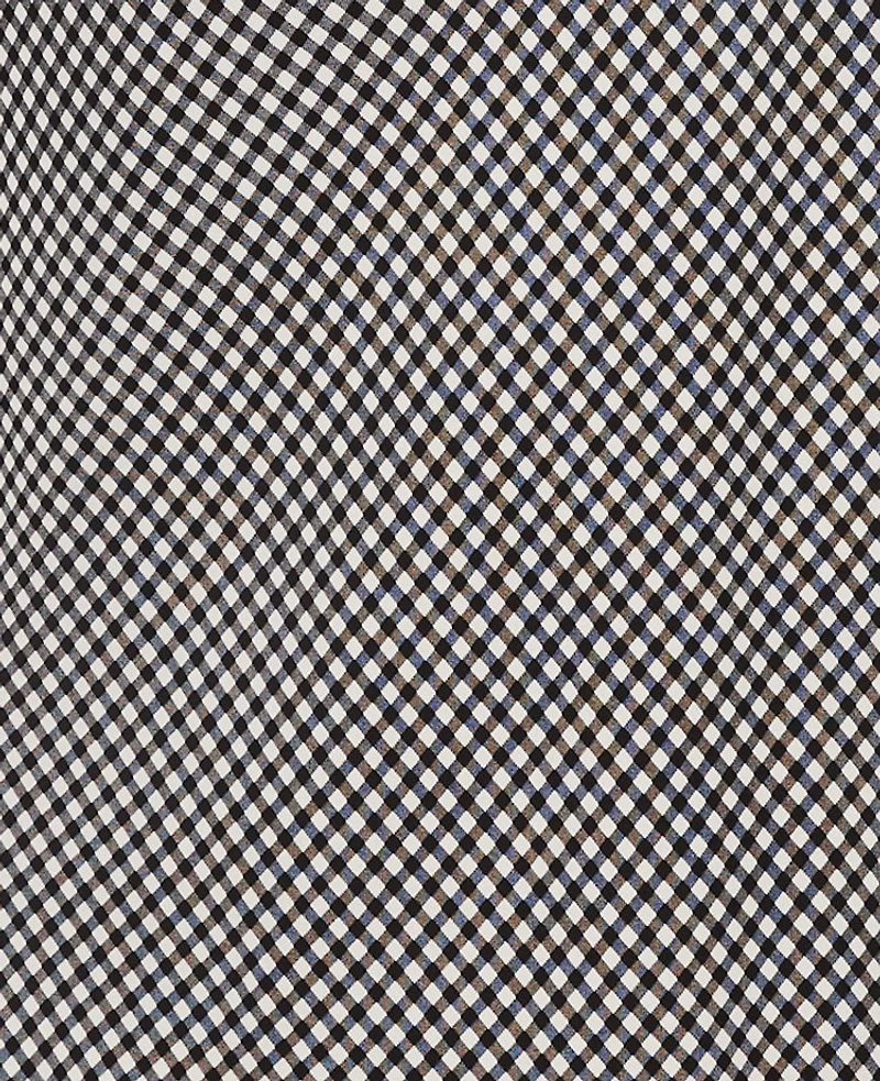 Ann Taylor Gingham Bias Midi Slip Skirt Black Women's