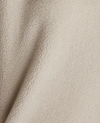 Ann Taylor Haven Well Within Faux Sherpa Half Zip Pullover Full Moon Grey Women's