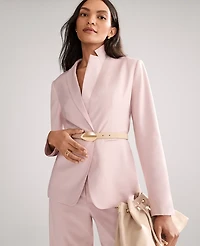 Ann Taylor The Long One Button Blazer Brushed Sand Women's