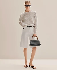 Ann Taylor The Petite Bermuda Short White Women's