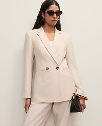 Ann Taylor The Petite Crosby Blazer Almond Slice Women's
