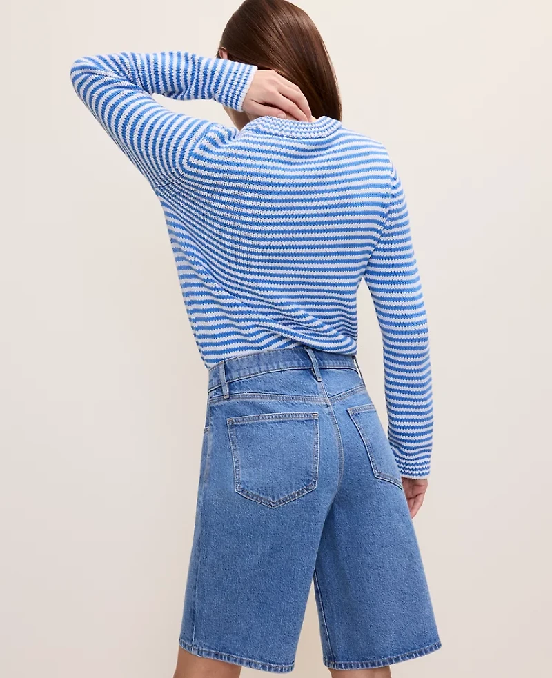 Ann Taylor The Bermuda Short Classic Mid Wash Women's