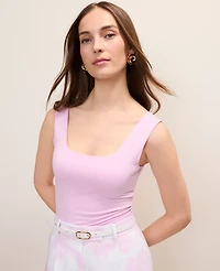Ann Taylor Square Neck Tank Top Pirouette Women's