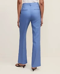 Ann Taylor The High Rise Trouser Linen Blend Ocean Oasis Women's