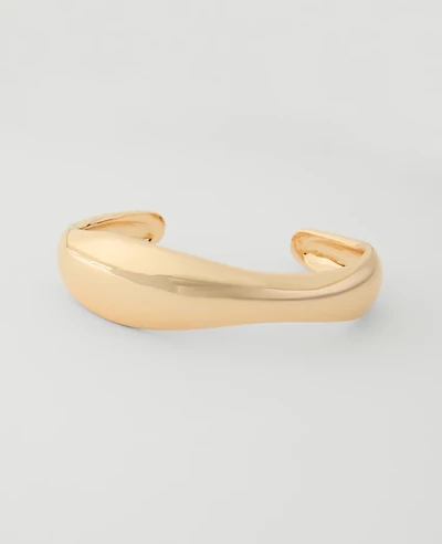 Ann Taylor Tapered Metal Cuff Bracelet Goldtone Women's
