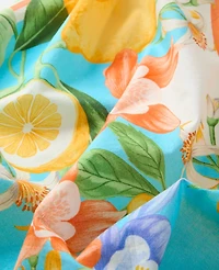 Ann Taylor Lemon Floral Print Scarf White Women's