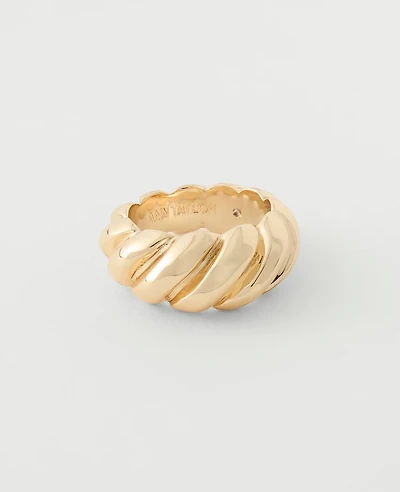 Ann Taylor Twisted Ring Goldtone Women's
