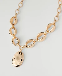Ann Taylor Mixed Chain Pendant Necklace Goldtone Women's