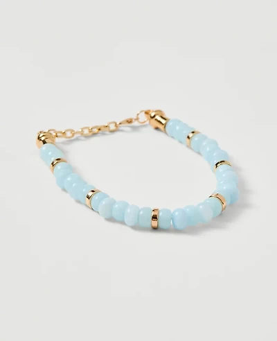 Ann Taylor Mixed Beaded Bracelet Turquoise Ocean Women's