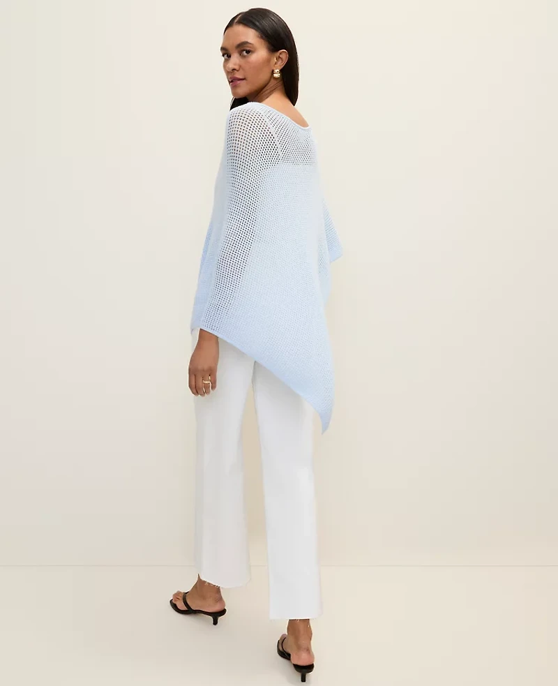 Ann Taylor Weekend Crochet Poncho Women's
