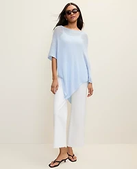 Ann Taylor Weekend Crochet Poncho Women's