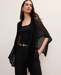 Ann Taylor Crochet Wrap Poncho Women's