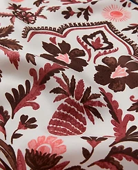 Ann Taylor Palm Print Silk Scarf White Women's