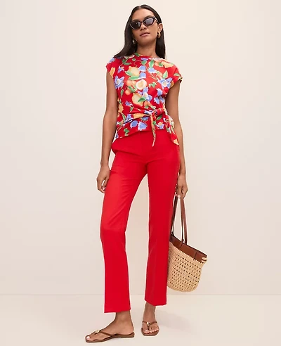 Ann Taylor The Petite Sophia Pant Bright Cherry Women's