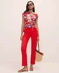 Ann Taylor The Petite Sophia Pant Bright Cherry Women's