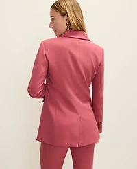 Ann Taylor The Petite Fitted Long Blazer Rose Clay Women's