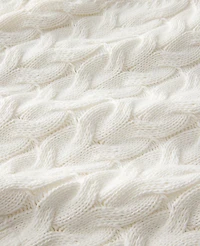 Ann Taylor Haven Well Within Organic Cotton Mock Neck Sweater Ivory Women's