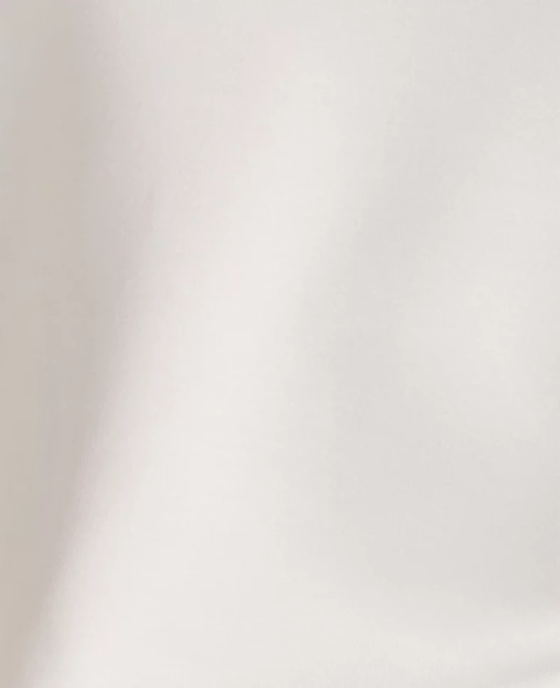 Ann Taylor Haven Well Within Soft-Brushed Fleece Pleated Crewneck Ivory Women's