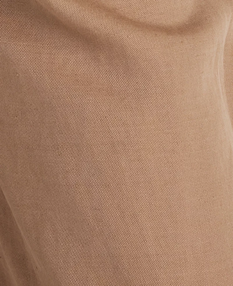 Ann Taylor Haven Well Within Linen Blend Dobby Wide Leg Pants Neutral Women's