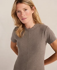 Ann Taylor Haven Well Within Organic Cotton Rib Knit Maxi Dress Brown Women's