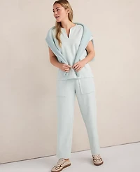 Ann Taylor Haven Well Within Garment-Dyed Organic Cotton Terry T-Shirt Women's