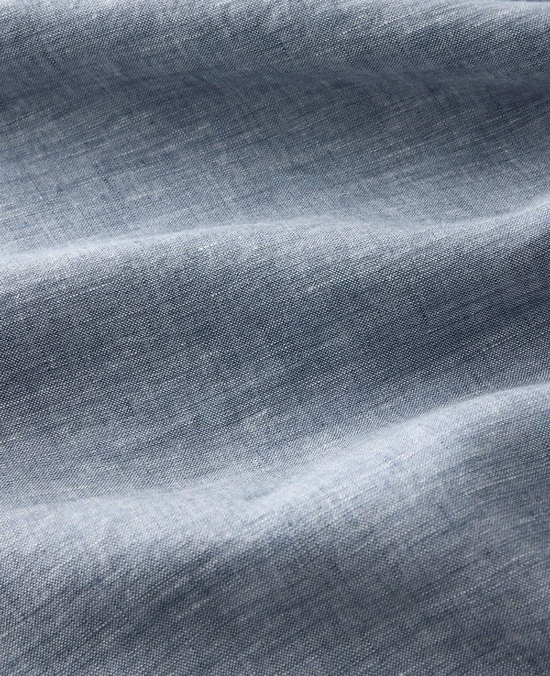 Ann Taylor Haven Well Within Linen Straight Leg Pants Navy Women's